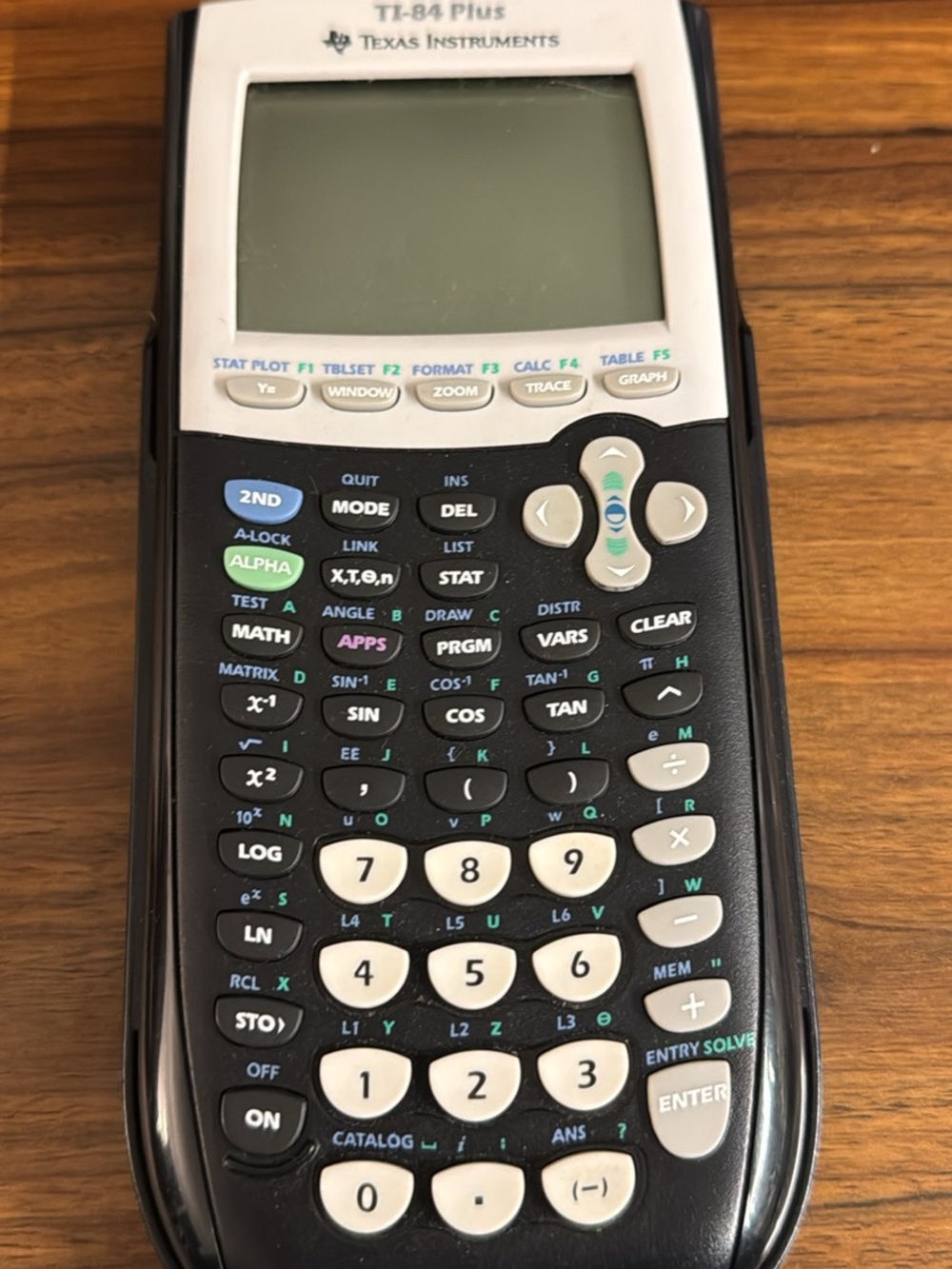 Texas Instruments TI-84 Plus Graphing Calculator - Black and White Keys